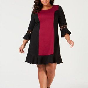 2X NY Collection Plus Colorblock Sheath Dress